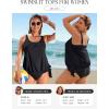 image:imageArolina Tankini Tops for Women Modest Swim Tops Only Bathing Suit with Side Straps No Bottom S22WBlack