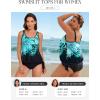 image:imageArolina Tankini Tops for Women Modest Swim Tops Only Bathing Suit with Side Straps No Bottom S22WBlue Flowers