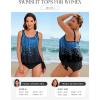 image:imageArolina Tankini Tops for Women Modest Swim Tops Only Bathing Suit with Side Straps No Bottom S22WBlue Gradient
