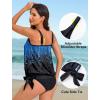 image:imageArolina Tankini Tops for Women Modest Swim Tops Only Bathing Suit with Side Straps No Bottom S22WBlue Gradient