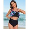 image:imageArolina Tankini Tops for Women Modest Swim Tops Only Bathing Suit with Side Straps No Bottom S22WColorful Leaves