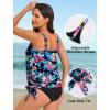 image:imageArolina Tankini Tops for Women Modest Swim Tops Only Bathing Suit with Side Straps No Bottom S22WColorful Leaves