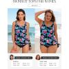 image:imageArolina Tankini Tops for Women Modest Swim Tops Only Bathing Suit with Side Straps No Bottom S22WColorful Leaves