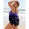 image:imageArolina Tankini Tops for Women Modest Swim Tops Only Bathing Suit with Side Straps No Bottom S22WPurple Butterfly