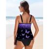 image:imageArolina Tankini Tops for Women Modest Swim Tops Only Bathing Suit with Side Straps No Bottom S22WPurple Butterfly