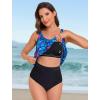 image:imageArolina Tankini Tops for Women Modest Swim Tops Only Bathing Suit with Side Straps No Bottom S22WTropical Leaves
