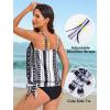 image:imageArolina Tankini Tops for Women Modest Swim Tops Only Bathing Suit with Side Straps No Bottom S22WWhite Ripples