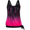 image:imageArolina Tankini Tops for Women Modest Swim Tops Only Bathing Suit with Side Straps No Bottom S22WPink Gradient