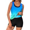 image:imageArolina 3 Piece Swimsuits for Women Tankini Sets Modest Bathing Suits Plus Size Swimsuit Swimwear 2026Blue Green