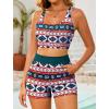 image:imageArolina 3 Piece Swimsuits for Women Tankini Sets Modest Bathing Suits Plus Size Swimsuit Swimwear 2026Dark Green