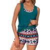 image:imageArolina 3 Piece Swimsuits for Women Tankini Sets Modest Bathing Suits Plus Size Swimsuit Swimwear 2026Dark Green