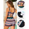 image:imageArolina 3 Piece Swimsuits for Women Tankini Sets Modest Bathing Suits Plus Size Swimsuit Swimwear 2026Dark Green
