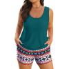 image:imageArolina 3 Piece Swimsuits for Women Tankini Sets Modest Bathing Suits Plus Size Swimsuit Swimwear 2026Dark Green