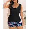 image:imageArolina 3 Piece Swimsuits for Women Tankini Sets Modest Bathing Suits Plus Size Swimsuit Swimwear 2026Flamingos