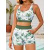 image:imageArolina 3 Piece Swimsuits for Women Tankini Sets Modest Bathing Suits Plus Size Swimsuit Swimwear 2026Olive Green