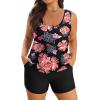 image:imageArolina 3 Piece Swimsuits for Women Tankini Sets Modest Bathing Suits Plus Size Swimsuit Swimwear 2026Orange