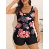 image:imageArolina 3 Piece Swimsuits for Women Tankini Sets Modest Bathing Suits Plus Size Swimsuit Swimwear 2026Orange