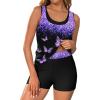 image:imageArolina 3 Piece Swimsuits for Women Tankini Sets Modest Bathing Suits Plus Size Swimsuit Swimwear 2026Purple
