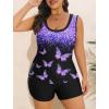 image:imageArolina 3 Piece Swimsuits for Women Tankini Sets Modest Bathing Suits Plus Size Swimsuit Swimwear 2026Purple