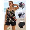 image:imageArolina Tankini Swimsuits for Women 2 Piece Ruffle High Waisted Bathing Suit Built in Bra Stretchy Swimwear 2026 Summer Floral