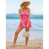 image:imageArolina Women One Piece Swim Dress Tummy Control Modest Swimsuit Swim Skirt Bathing SuitRose Pink Floral