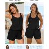 image:imageArolina Womens Plus Size Swim Romper One Piece Swimsuits Modest Bathing Suit with Pockets S24WBlack