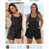 image:imageArolina Womens Plus Size Swim Romper One Piece Swimsuits Modest Bathing Suit with Pockets S24WBlack Dot