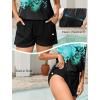 image:imageArolina Womens Plus Size Swim Romper One Piece Swimsuits Modest Bathing Suit with Pockets S24WBlue Floral
