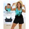 image:imageArolina Womens Plus Size Swim Romper One Piece Swimsuits Modest Bathing Suit with Pockets S24WBlue Floral