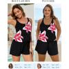 image:imageArolina Womens Plus Size Swim Romper One Piece Swimsuits Modest Bathing Suit with Pockets S24WHot Pink Floral