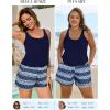 image:imageArolina Womens Plus Size Swim Romper One Piece Swimsuits Modest Bathing Suit with Pockets S24WNavy Cube