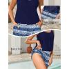 image:imageArolina Womens Plus Size Swim Romper One Piece Swimsuits Modest Bathing Suit with Pockets S24WNavy Cube
