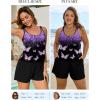 image:imageArolina Womens Plus Size Swim Romper One Piece Swimsuits Modest Bathing Suit with Pockets S24WPurple Butterfly