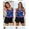 image:imageArolina Womens Plus Size Swim Romper One Piece Swimsuits Modest Bathing Suit with Pockets S24WPurple Pineapple