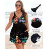 image:imageArolina Womens Plus Size Tankini Swimsuits Two Piece Tummy Control Swim Dress Hide Belly Bathing Suits with BoyshortsButterfly