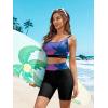 image:imageArolina Womens Rash Guard Long Sleeve Swim Shirts Swimsuit 2026 Bathing Suit with Womens Swim Shorts amp Two PocketsMulticolored