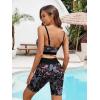 image:imageArolina Womens Rash Guard Long Sleeve Swim Shirts Swimsuit 2026 Bathing Suit with Womens Swim Shorts amp Two PocketsPurple Paisley