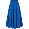 image:imageArolina Womens Summer Maxi Skirt Casual Smocked High Waist Long Skirts Flowy Boho Skirt with Pockets for Beach VacationBlue