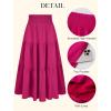 image:imageArolina Womens Summer Maxi Skirt Casual Smocked High Waist Long Skirts Flowy Boho Skirt with Pockets for Beach VacationHot Pink