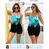 image:imageArolina Womens Two Piece Swimsuit Ruffle High Waisted Tankinis Flowy Bathing Suit Modest Swimwear with Pockets S26WBlue Floral