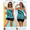 image:imageArolina Womens Two Piece Swimsuit Ruffle High Waisted Tankinis Flowy Bathing Suit Modest Swimwear with Pockets S26WBlue Ripples