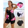 image:imageArolina Womens Two Piece Swimsuit Ruffle High Waisted Tankinis Flowy Bathing Suit Modest Swimwear with Pockets S26WHot Pink Floral