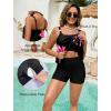 image:imageArolina Womens Two Piece Swimsuit Ruffle High Waisted Tankinis Flowy Bathing Suit Modest Swimwear with Pockets S26WHot Pink Floral