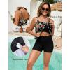 image:imageArolina Womens Two Piece Swimsuit Ruffle High Waisted Tankinis Flowy Bathing Suit Modest Swimwear with Pockets S26WPink Green Floral