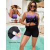 image:imageArolina Womens Two Piece Swimsuit Ruffle High Waisted Tankinis Flowy Bathing Suit Modest Swimwear with Pockets S26WPurple Butterfly