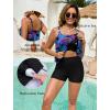 image:imageArolina Womens Two Piece Swimsuit Ruffle High Waisted Tankinis Flowy Bathing Suit Modest Swimwear with Pockets S26WPurple Pineapple