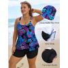 image:imageArolina Womens Two Piece Swimsuit Ruffle High Waisted Tankinis Flowy Bathing Suit Modest Swimwear with Pockets S26WPurple Pineapple