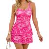 image:imageArolina Women One Piece Swim Dress Tummy Control Modest Swimsuit Swim Skirt Bathing SuitRose Pink Floral