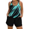 Blue Oblique Stripes