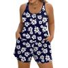 Navy White Floral